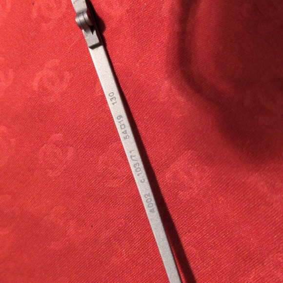 VINTAGE 90s CHANEL narrow rimless metal frame CC sunglasses 4002 c.103/71 - Picture 6 of 12